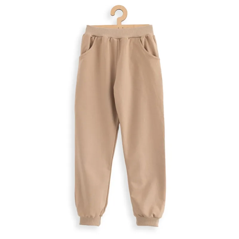 Detské tepláky New Baby Kindergarten hnedá