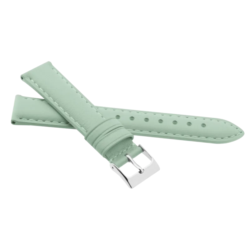 JVD Unisex zelenkavý kožený řemínek na hodinky R41308/14