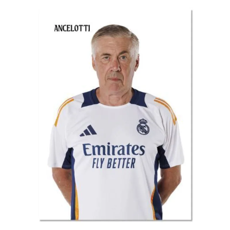 Real Madrid Carlo Ancelotti pohľadnica