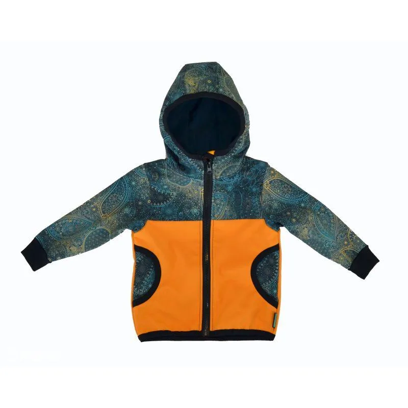 Softshellová bunda - med/modrozlatá obloha, veľ 80-116