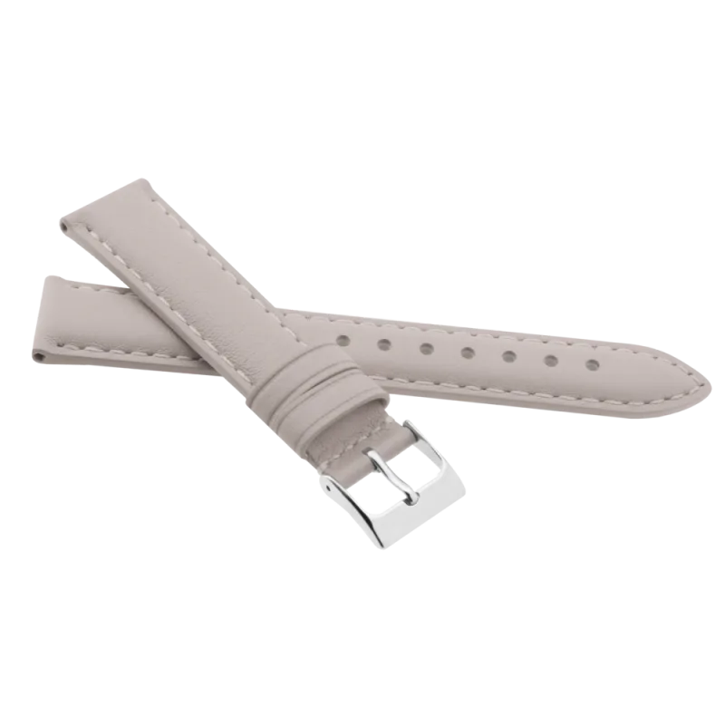 JVD Unisex béžový kožený řemínek na hodinky R41322/14