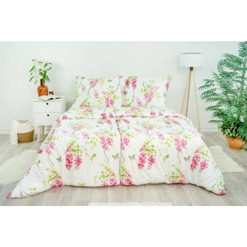 Obliečky 100% Bavlna Fresh ružové 140x200/70x90 cm