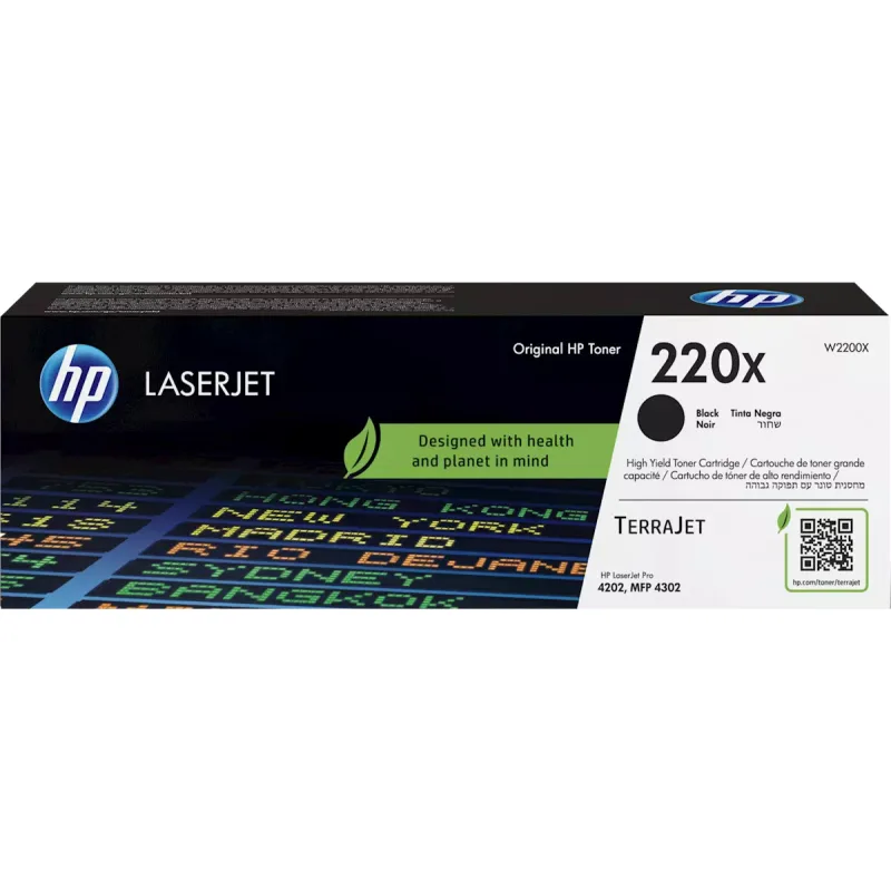 HP W2200X, čierny toner. kazeta HP LaserJet 220X W2200X