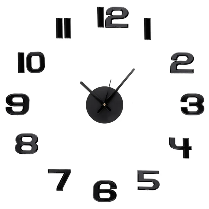 MPM Černé nalepovací nástěnné hodiny MPM E01.4171.90