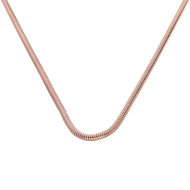 MPM Dámský ocelový nerezový řetízek 7977 - růžově pozlacený SNE.7977.. 50cm