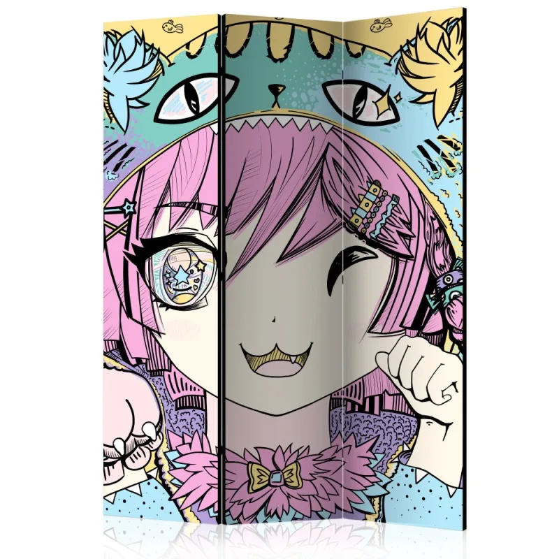 Artgeist Paraván - Neko Girl [Room Dividers]