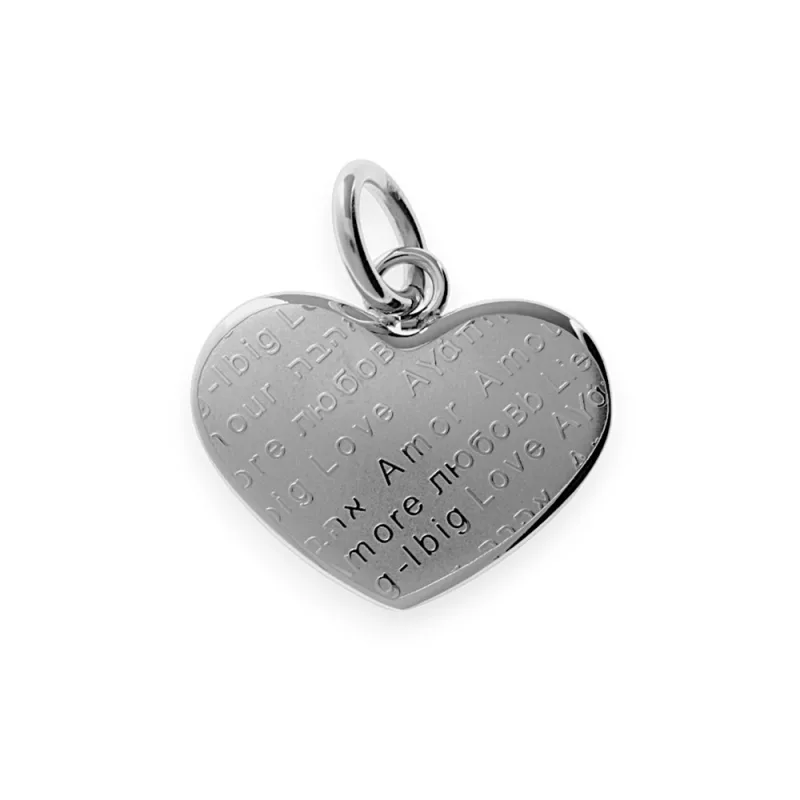 MPM Dámský ocelový nerezový přívěsek Love - stříbrné barvy SPD.7138