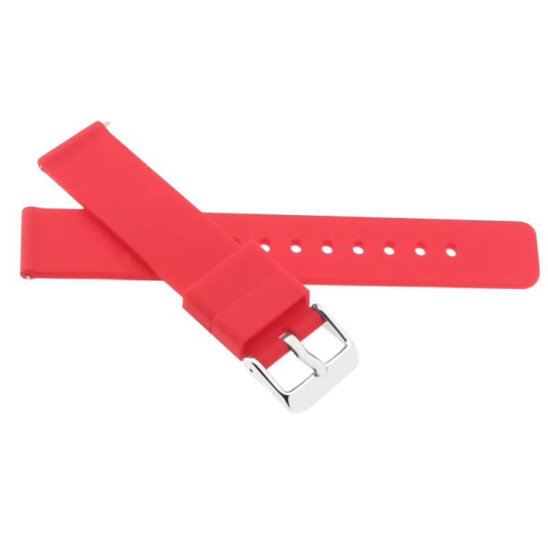 JVD Unisex červený gumový řemínek na hodinky R42507/22