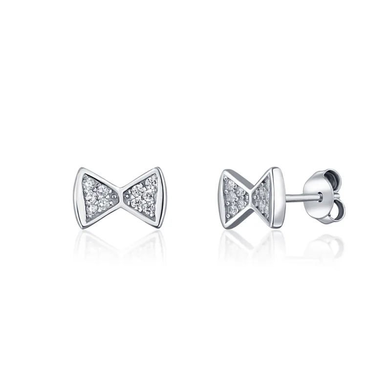 JVD Dámské stříbrné peckové náušnice se zirkony na puzetku SVLE1613XH2BI00