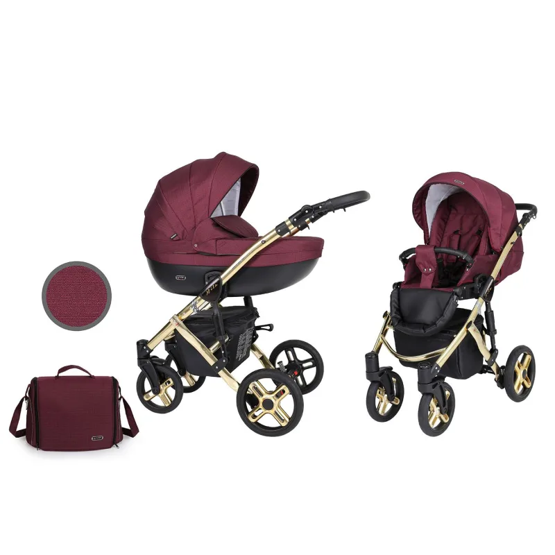 Kočík Kunert Mila Premium gold frame 2v1 - 01