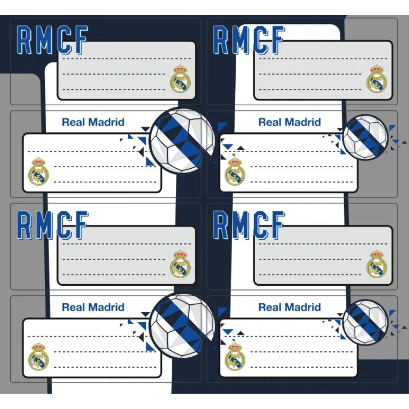 Real Madrid nálepky na zošity - SKLADOM