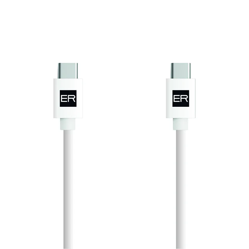 ER POWER kábel USB-C/ C 3A 60W 200cm biely ERPWCC3A200-WH