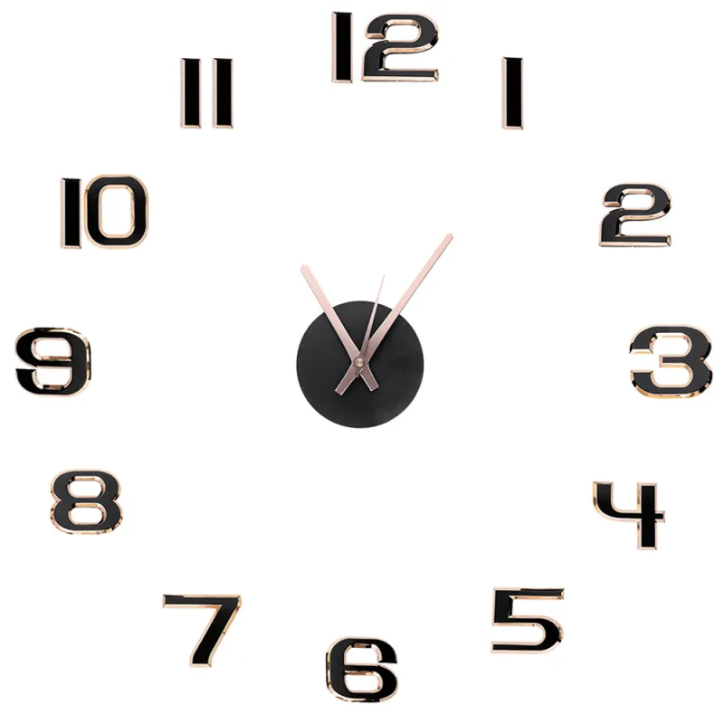 MPM Černé nalepovací nástěnné hodiny MPM E01.4171.2390