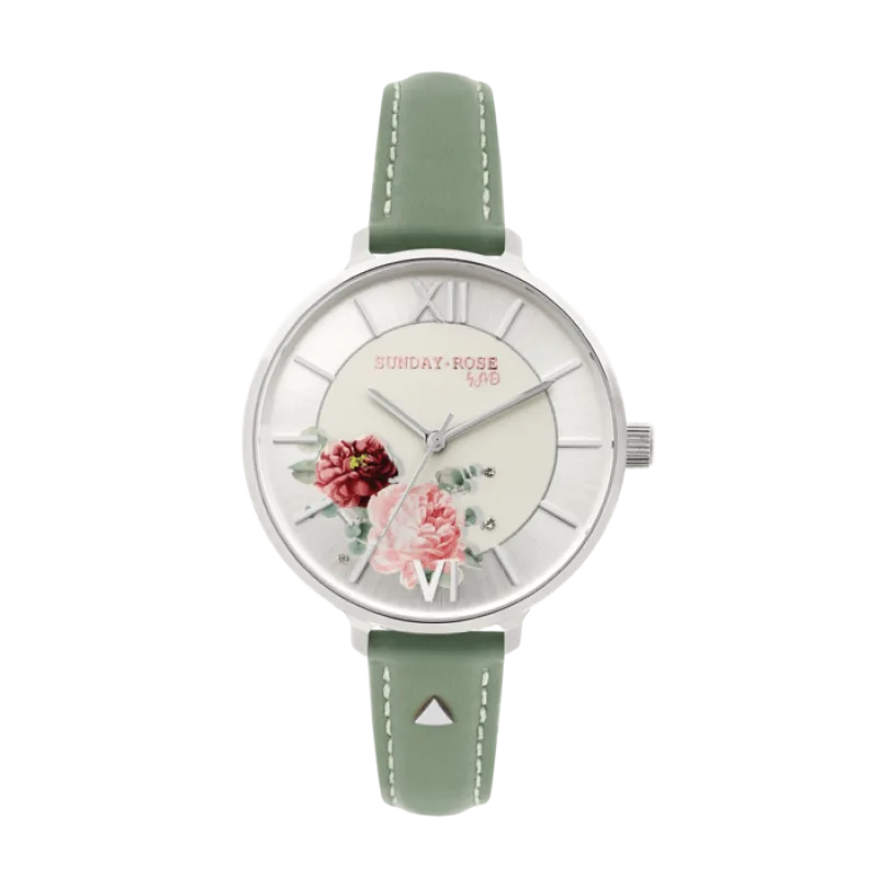 Dámské luxusní designové hodinky SUNDAY ROSE Spirit SUN-S12 ŘEMÍNEK