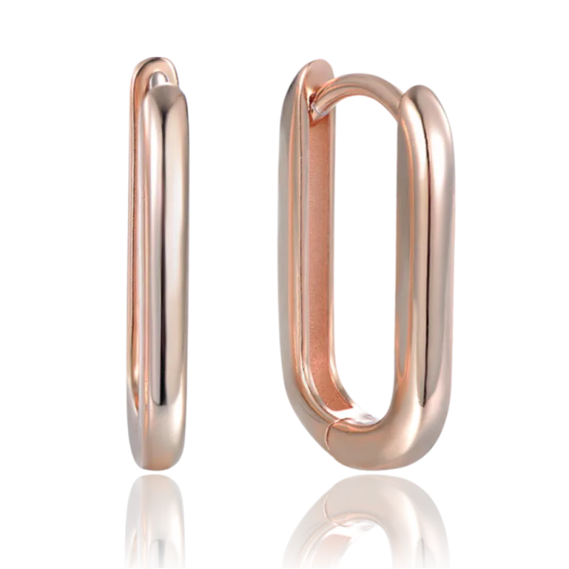 MINET Rose gold stříbrné náušnice v italském stylu JMAS0177RE03