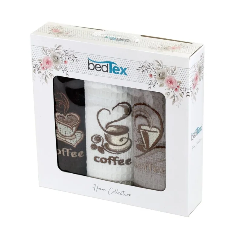 Darčeková sada Vaflových utierok 3 ks Čas na kávu