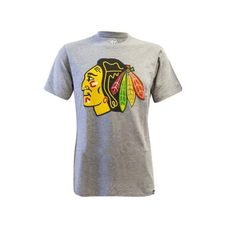 '47 Brand Chicago Blackhawks tričko šedé pánske