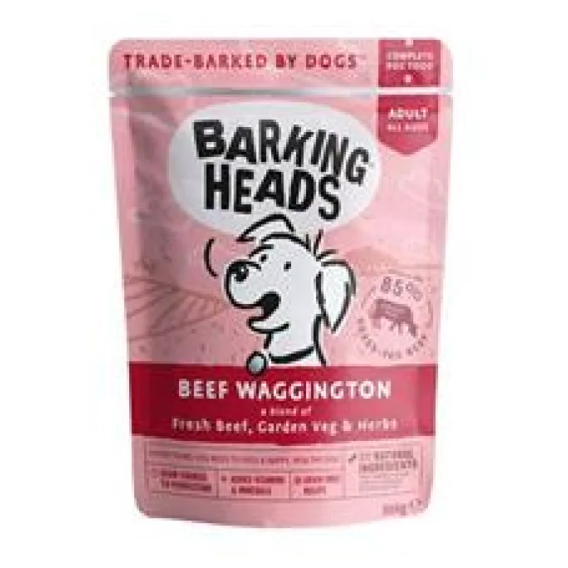 Kapsička BARKING HEADS Beef Waggington 300 g