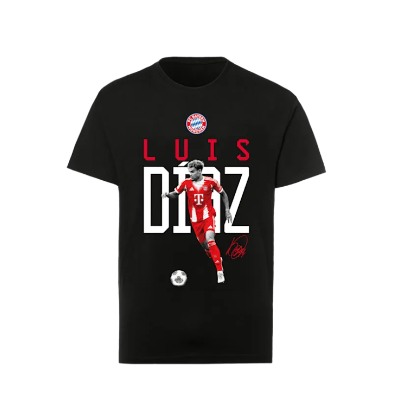 FC Bayern Mníchov Luis Díaz tričko čierne detské - SKLADOM