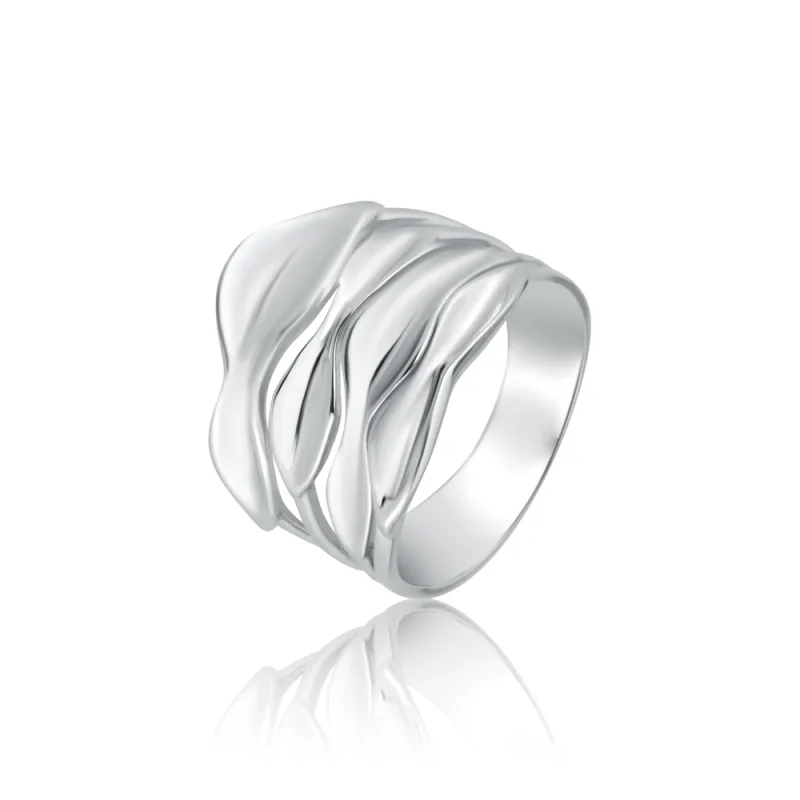 JVD Dámský mohutný stříbrný prsten ryz. 925/1000 SVLR1324XE90055