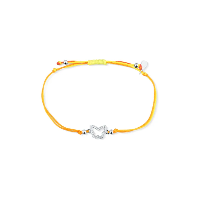 JVD Dámský stříbrný náramek na kůži se zirkony SVLB0497X61BA00