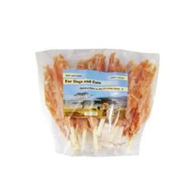 Pochoutka Kuřecí filety na tyčce z buvolí kůže18cm500g 18cm/500g