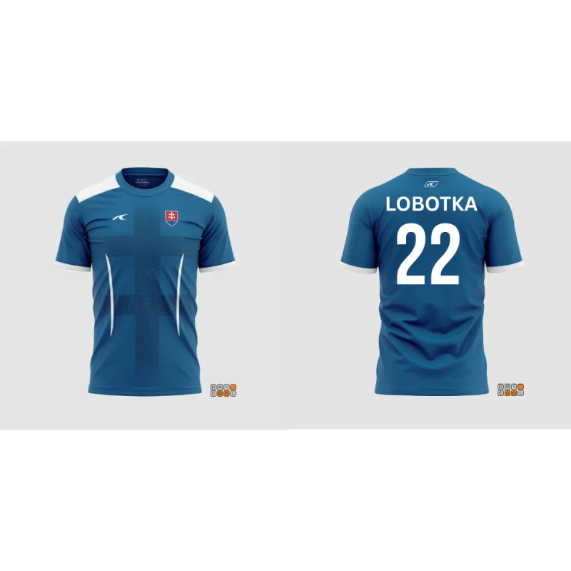 Futbalový dres Slovensko / Slovakia Stanislav Lobotka modrý detský