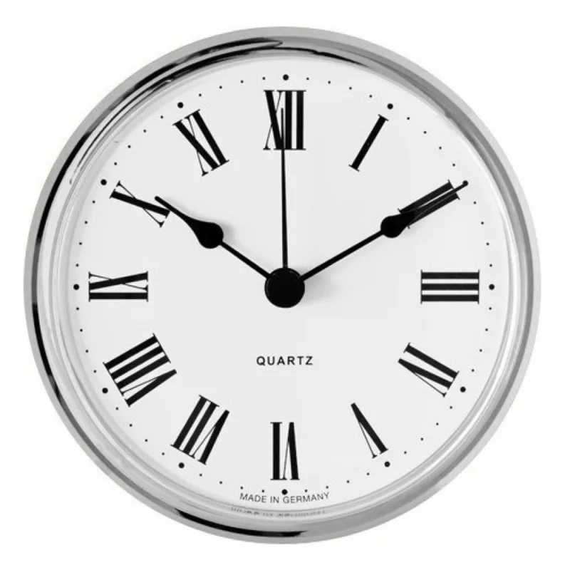 MPM Vestavné hodiny 66 mm - stříbrné, římské číslice 550/4169-03 E22.4782.006896