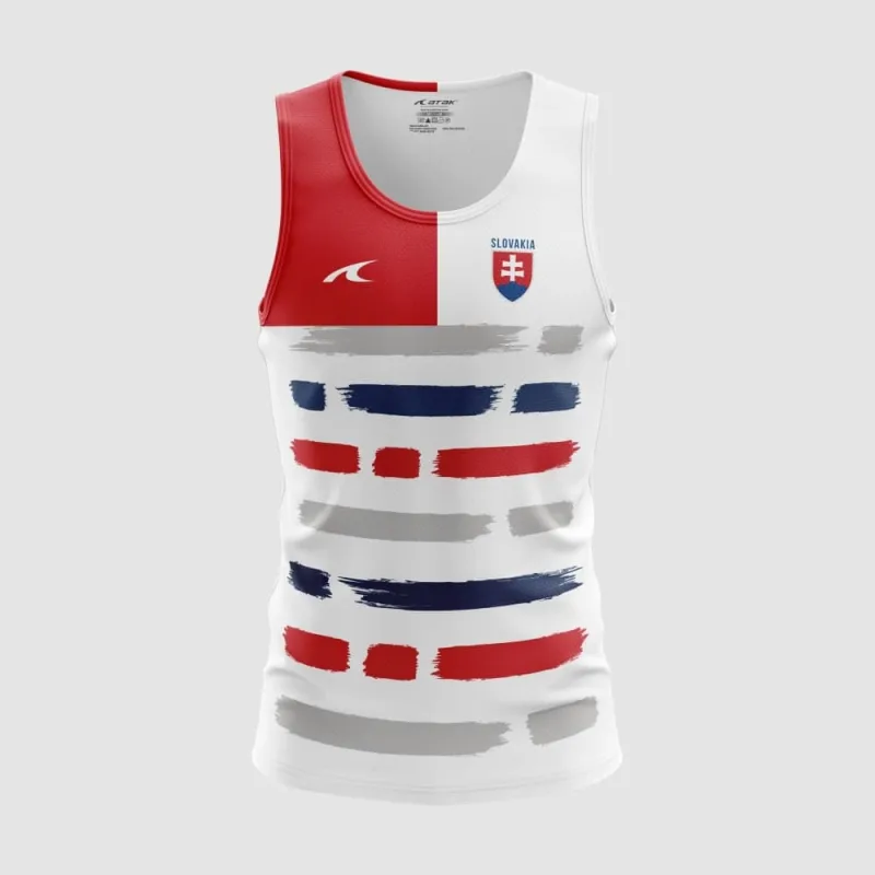 Slovensko Slovakia atletické tielko bielo-červené pánske - SKLADOM