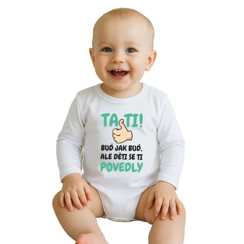 Body s potlačou New Baby Tati, ... děti se ti povedly