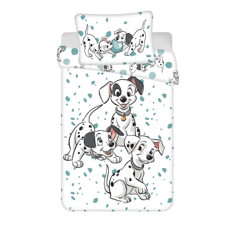Jerry Fabrics Obliečka do postieľky 101 dalmatincov "Play" 100x135 / 40x60 cm