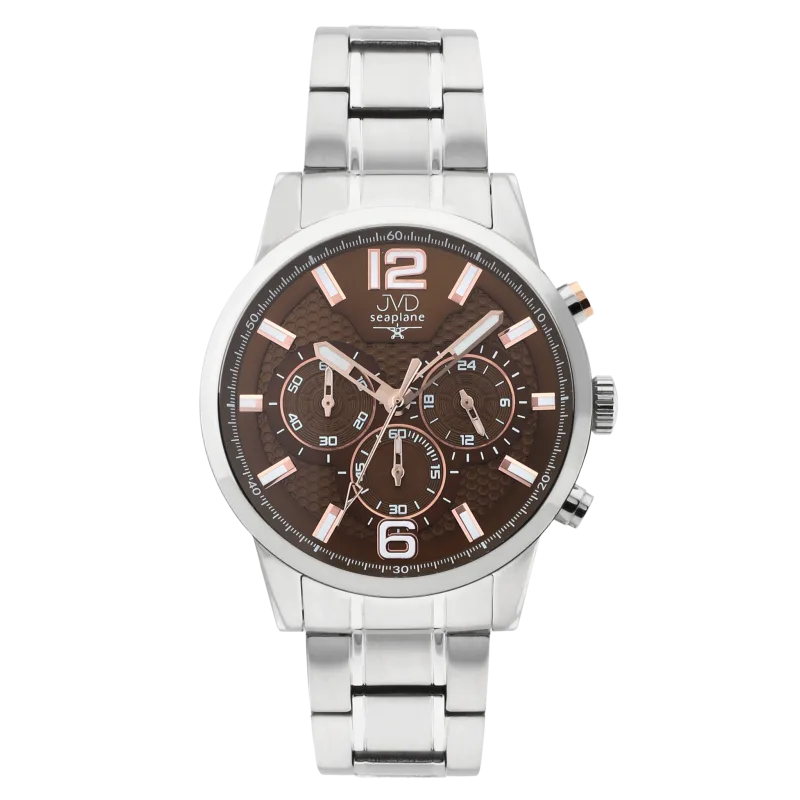 Pánské vodotěsné náramkové hodinky JVD JE1006.3 - chronograf 10ATM