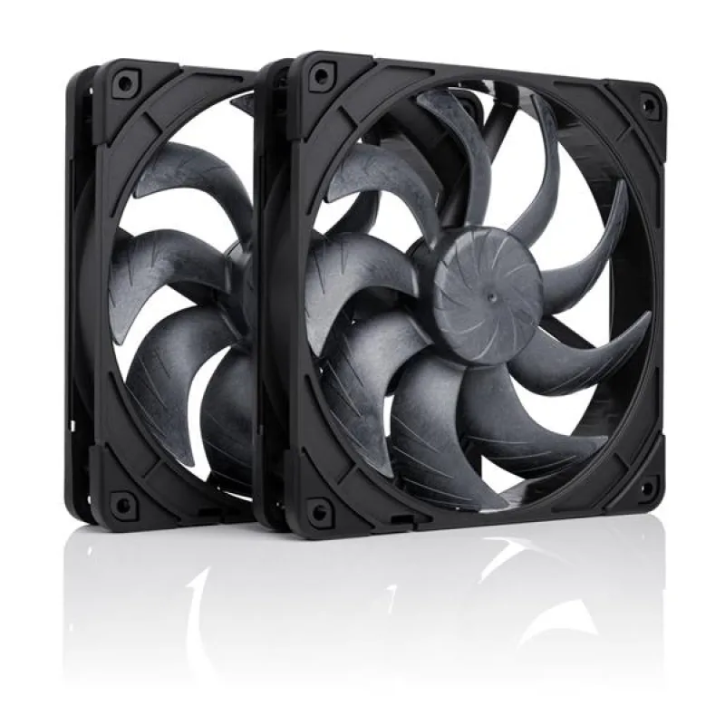 Noctua NF-A14x25 G2 PWM Sx2-PP chromax.black, set 2 ventilátorov…