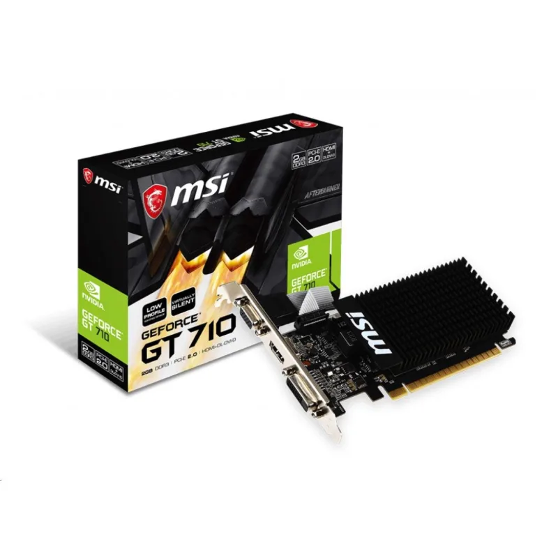 MSI VGA NVIDIA GeForce GT 710 2GD3H LP, 2G DDR3, 1xHDMI, 1xVGA, 1xDVI…