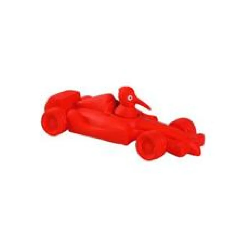 Hračka pes FORMULA latex,pískací,červená KW 19 cm