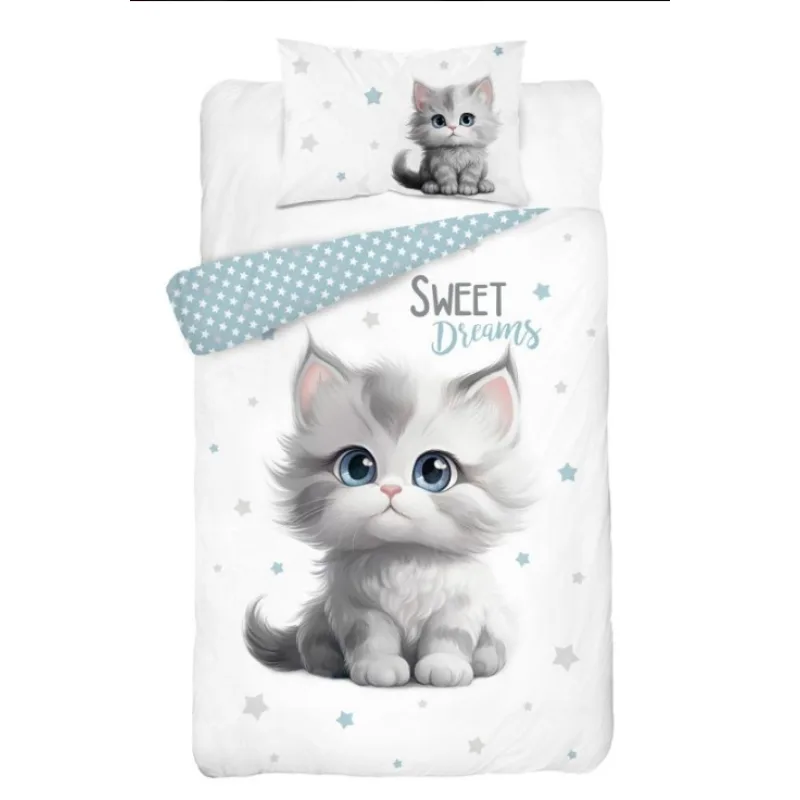 Obliečky do postieľky Mačiatko sweet dreams 100x135/40x60cm