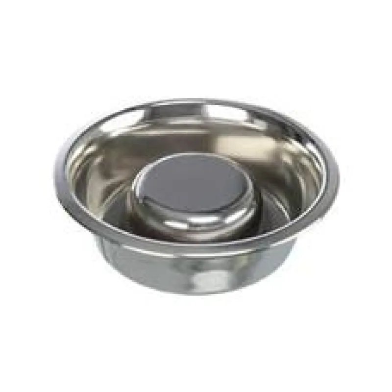 Miska k pomalému krmení, nerez 0,6 l/ ø 17 cm