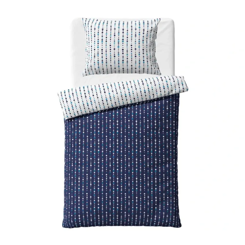 Flanelové obliečky Ľadové Bodky 140x200/70x90 cm