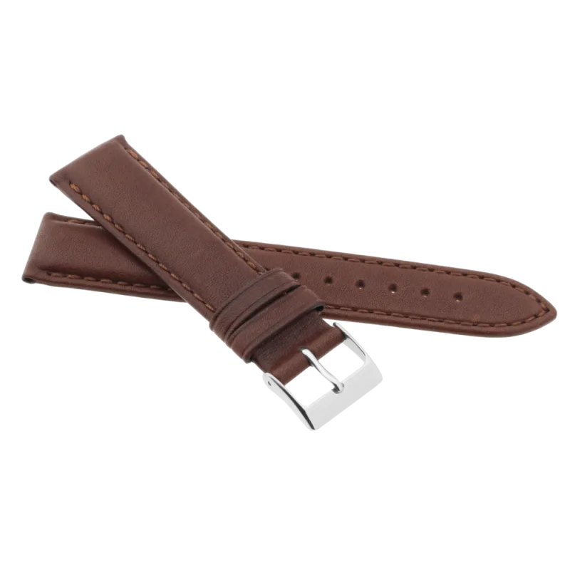 JVD Kožený pánský hnědý řemínek na hodinky R42202/20