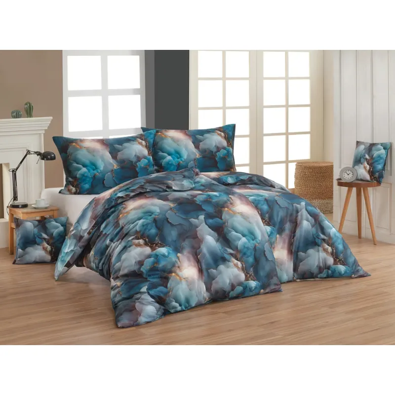 Posteľné obliečky Bavlnený satén Digitál Sterling 200x200/2x70x90 cm