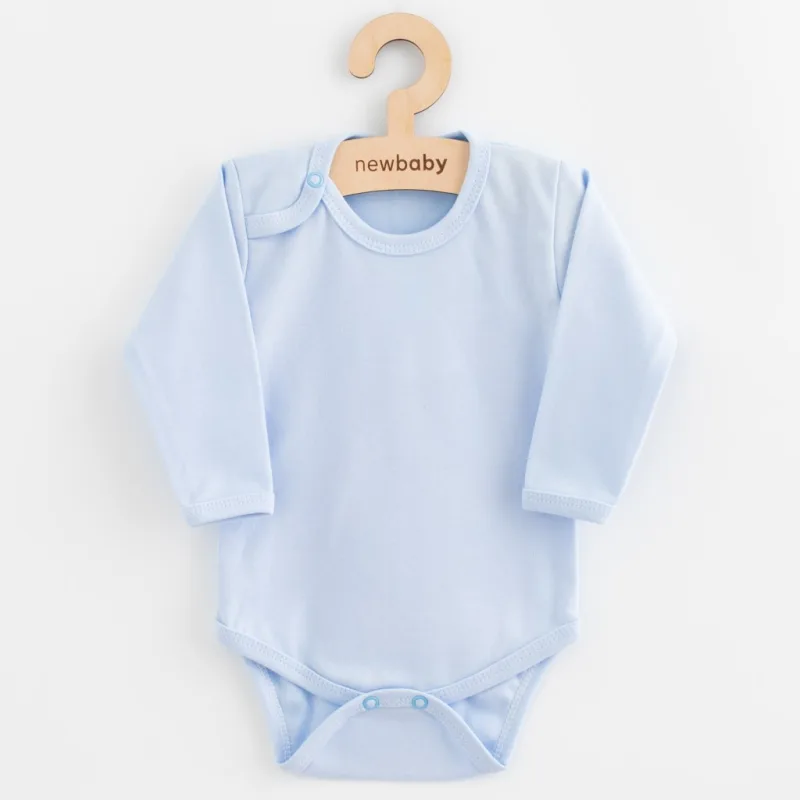 Dojčenské body celorozopínacie New Baby Classic II modré