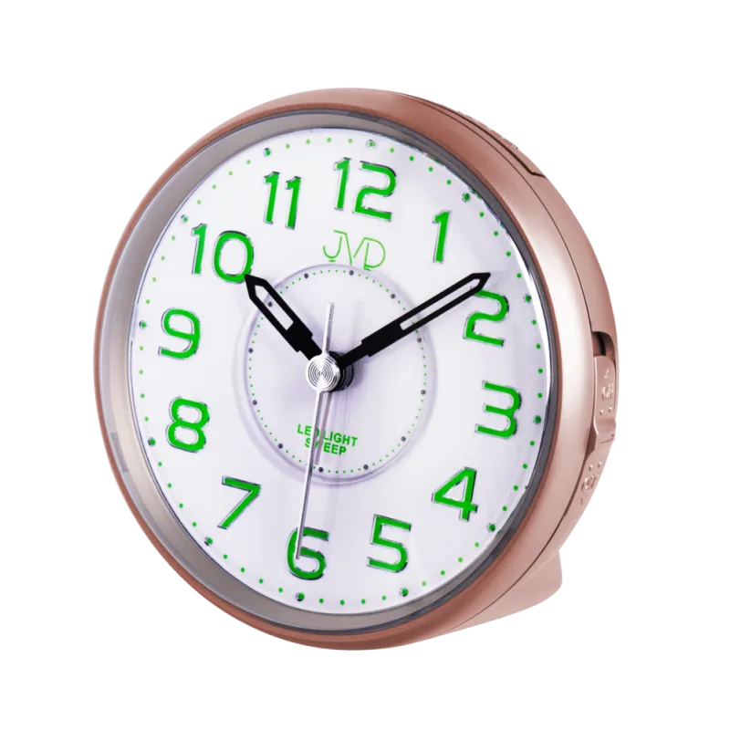 JVD Netikající tichý budík JVD sweep rose SRP869.5