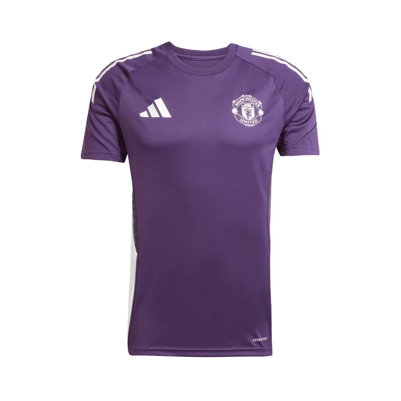 Adidas Manchester United tréningový dres fialový pánsky 2025-2026