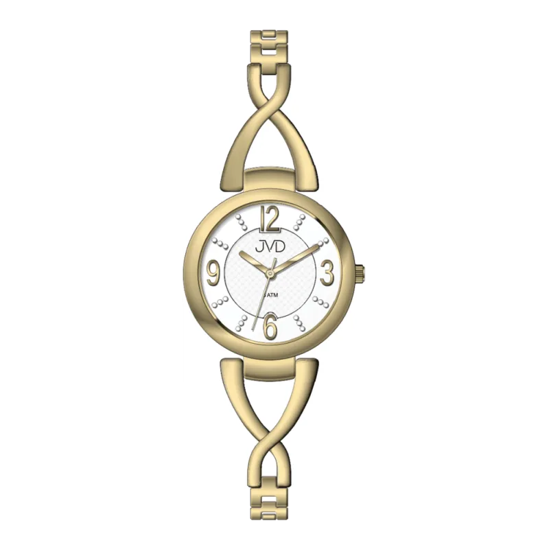 JVD Dámské ocelové zlacené náramkové hodinky JVD J4204.1