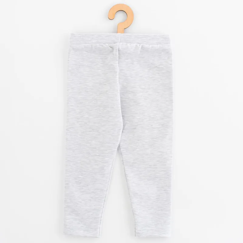 Detské legíny z teplákoviny New Baby Kindergarten melange