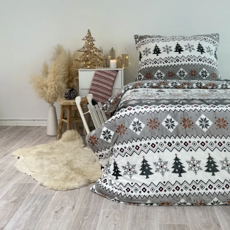 Posteľné obliečky mikroflanel Magic Flake , 140x200/90x70 cm