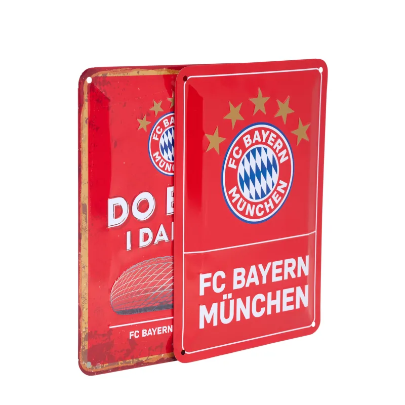 FC Bayern München - Bayern Mníchov kovová značka set/2ks