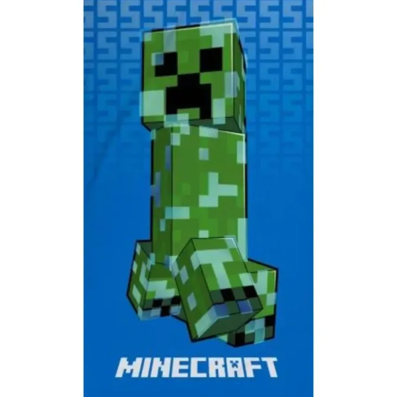 Carbotex Minecraft SSS HAX601493 plážová osuška modrá 70x140