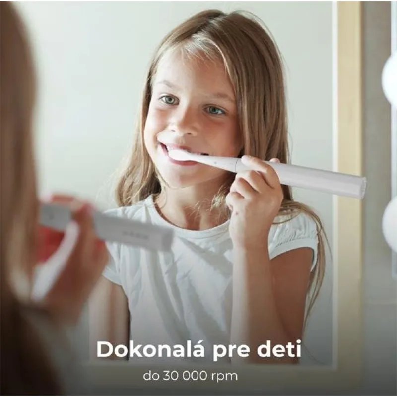 AENO sonická zubná kefka DB7, Biela, 3 módy,1 kefka+nálepky, 30 000 ot…