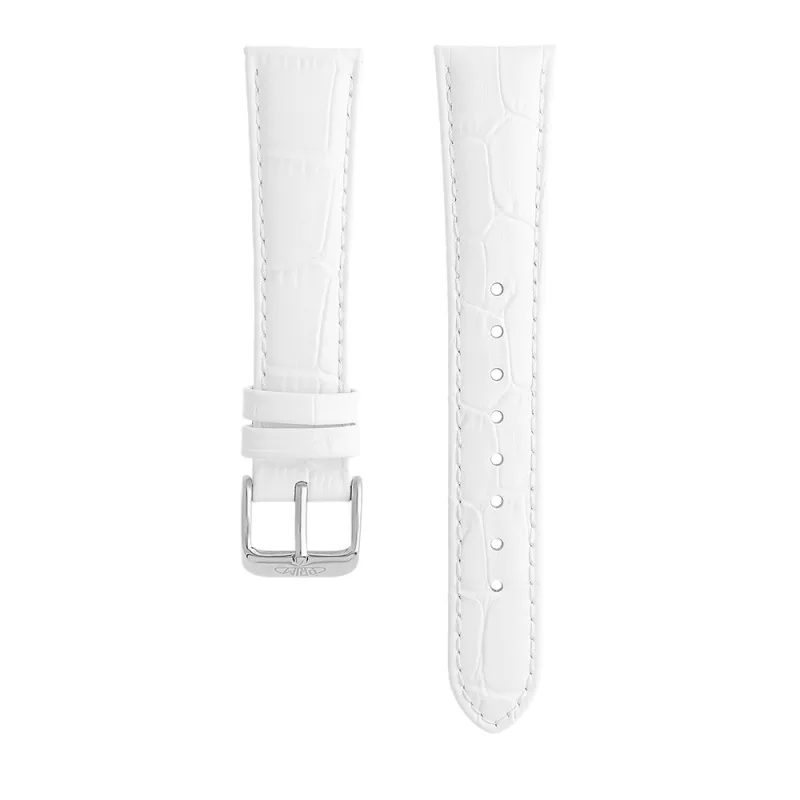 PRIM Kvalitní kožený řemínek PRIM RB.13106 (20 mm) - bílý RB.13106.2016.0000.L1